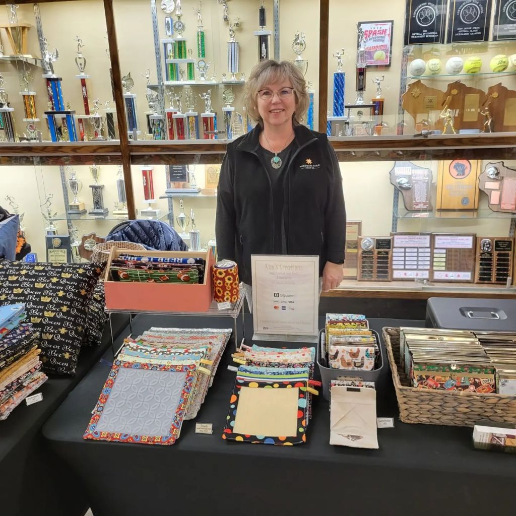 Kim Myers and her crafts