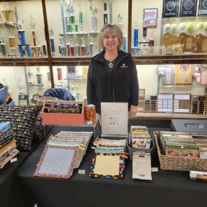 Kim Myers and her crafts