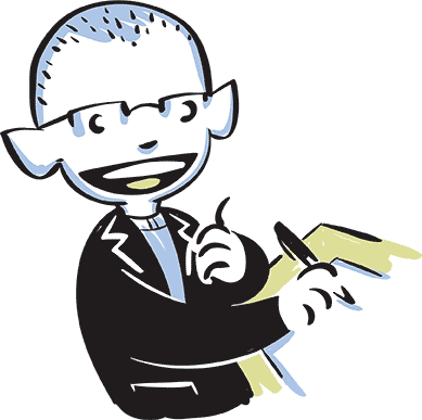 Drawing of Mark Leiknes