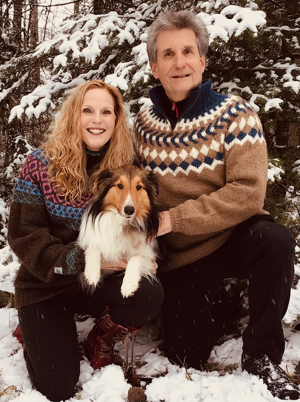 Debra and Tom King with collie